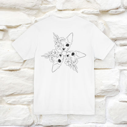 "Trinity'' Cat T-Shirt Front and Back Design | Nunu&Miao Studio - Nunu&Miao Studio