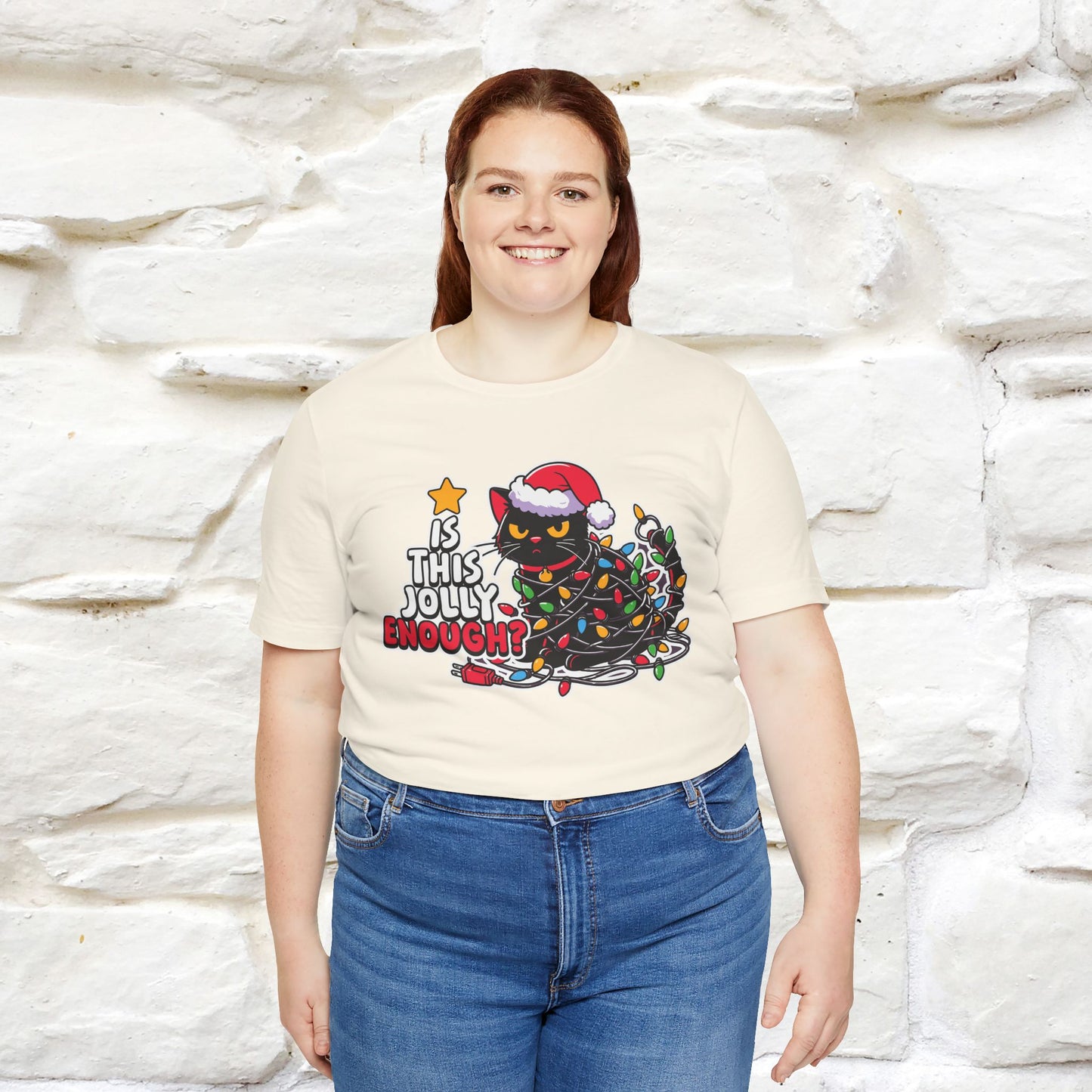 “Is This Jolly Enough?” | Cat T-Shirt | Nunu&Miao Studio