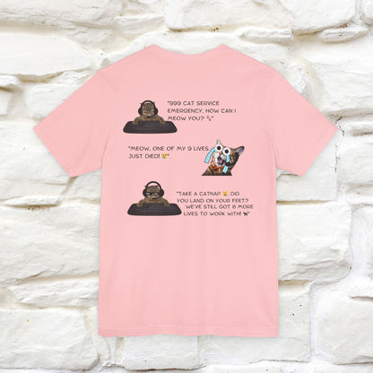 ''911 Emergency'' | Front & Back Design | Cat T-Shirt | Nunu&Miao Studio - Nunu&Miao Studio