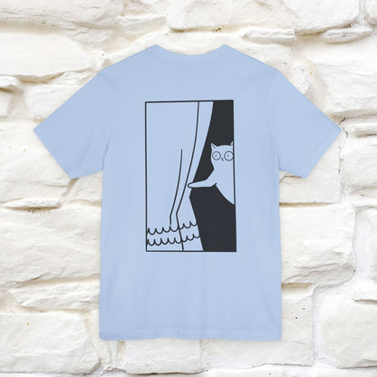 “Don’t trust atoms… they make up everything.” |  Cat T-Shirt | Front & Back Design | Nunu&Miao Studio