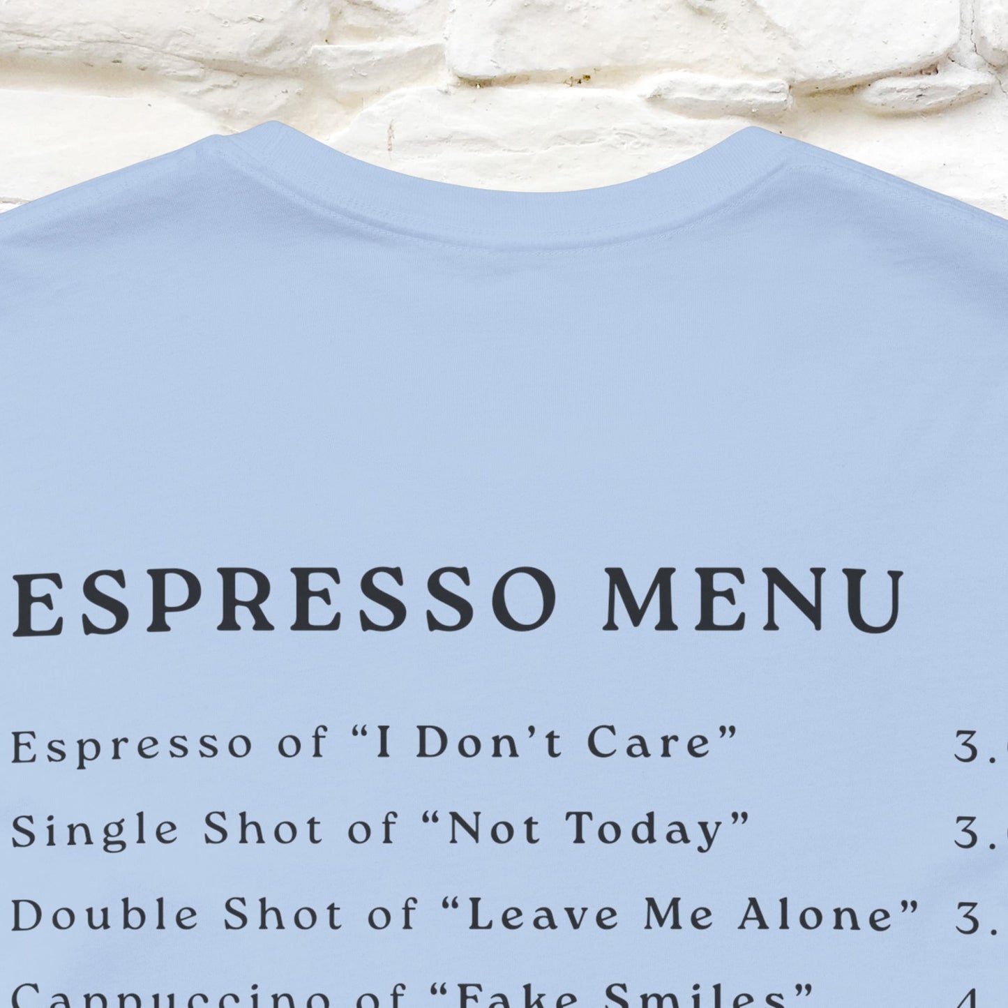 "More Espresso Less Depresso" |Cat T-Shirt | Nunu&Miao Studio - Nunu&Miao Studio
