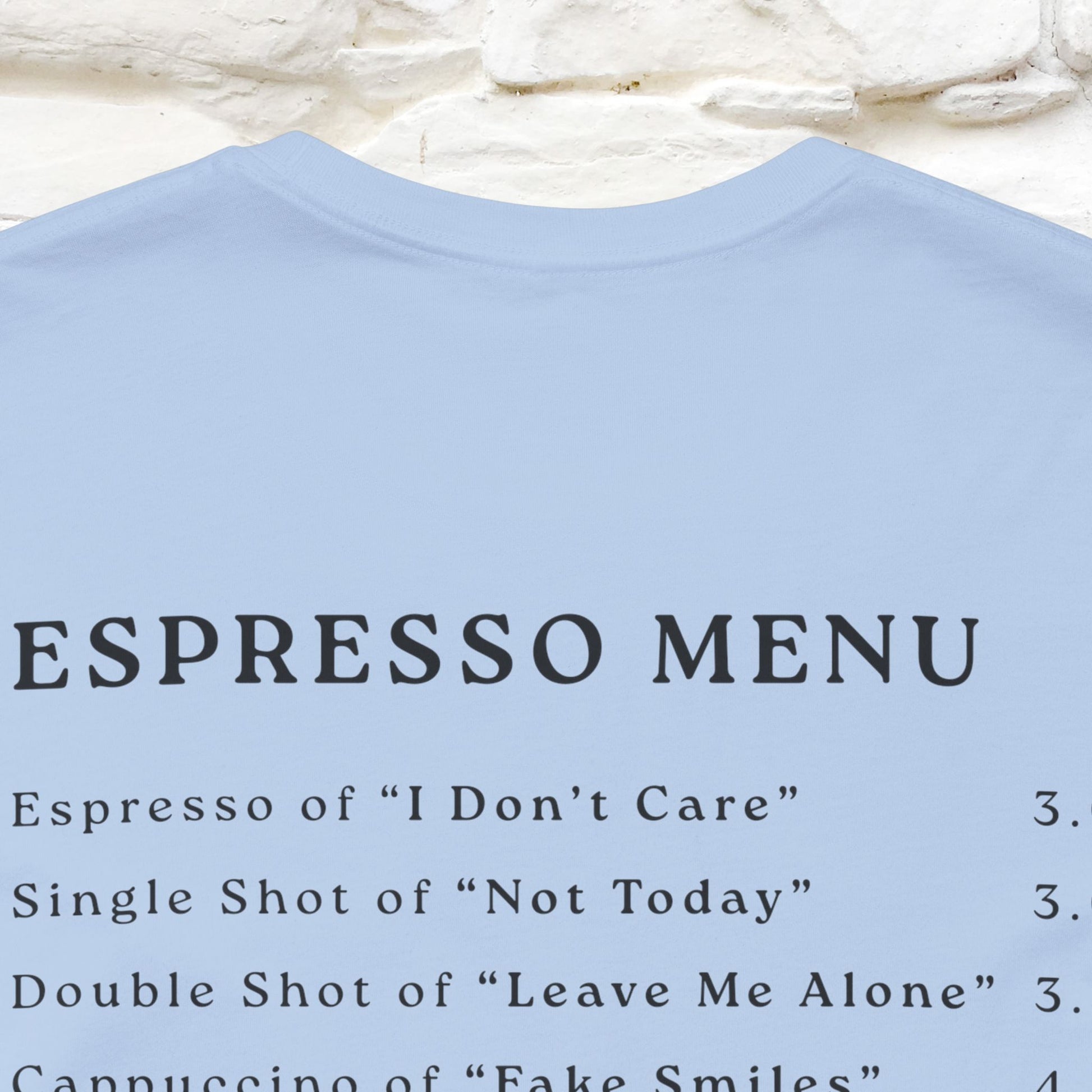 "More Espresso Less Depresso" |Cat T-Shirt | Nunu&Miao Studio - Nunu&Miao Studio