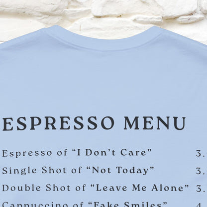 "More Espresso Less Depresso" |Cat T-Shirt | Nunu&Miao Studio - Nunu&Miao Studio