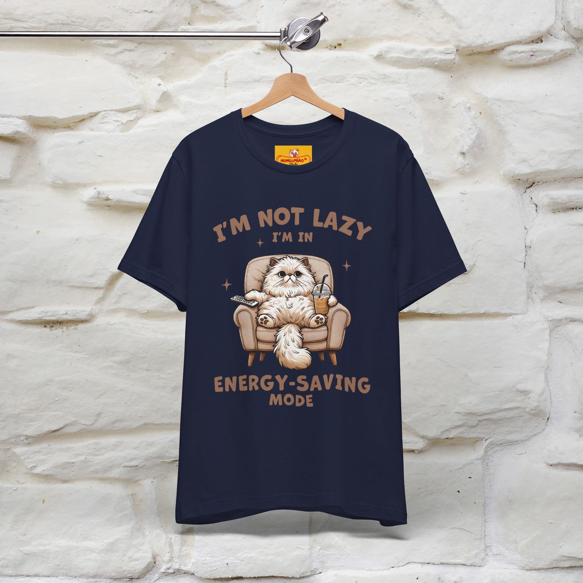 "I'm Not Lazy I'm In Energy-Saving Mode " Cat T-shirt |Nunu&Miao Studio - Nunu&Miao Studio