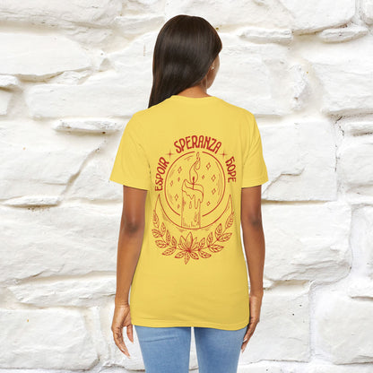 "Espoir Speranza Hope'' Cat T-Shirt Front and Back Design | Nunu&Miao Studio - Nunu&Miao Studio