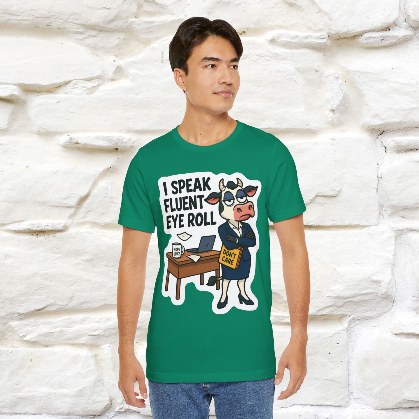 ''I Speak Fluent Eye Roll ''|  Sarcastic Cat T-Shirt | Nunu&Miao Studio