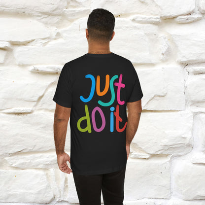 "Yes, Just Do It" Cat T-Shirt| Front & Back Design | Nunu&Miao Studio - Nunu&Miao Studio