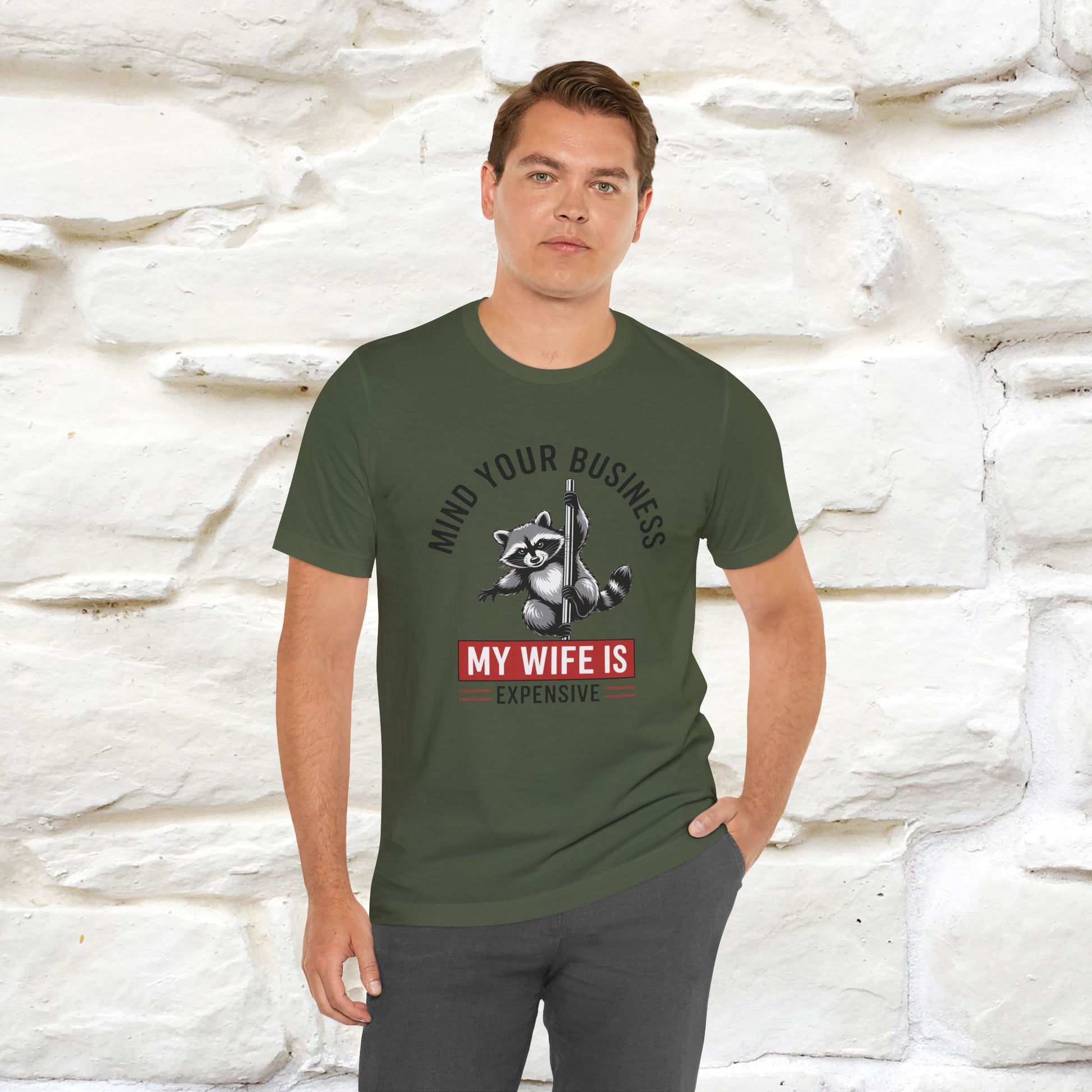 "Mind Your Business My Wife Is Expencive" Funny T-shirt |Nunu&Miao Studio - Nunu&Miao Studio