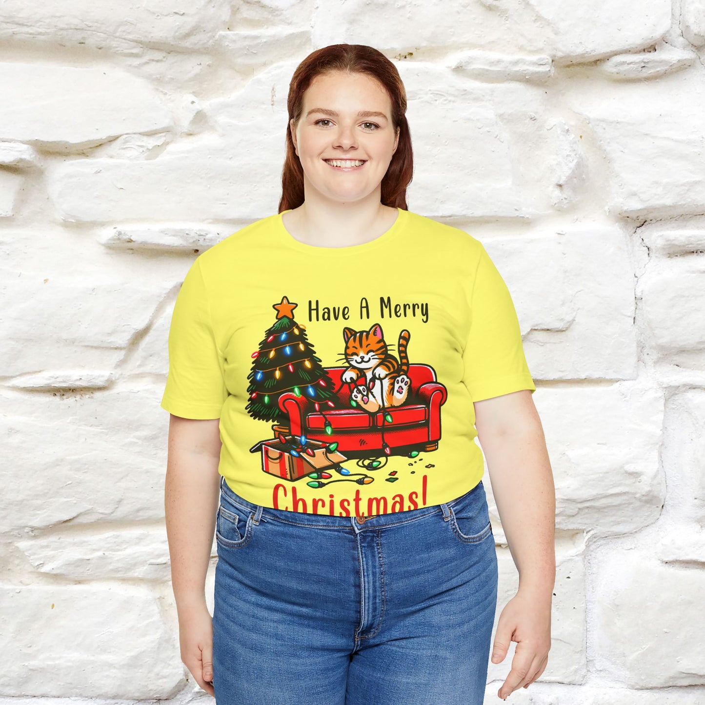 "Have A Merry..." |Funny Cat  T-Shirt | Nunu&Miao Studio