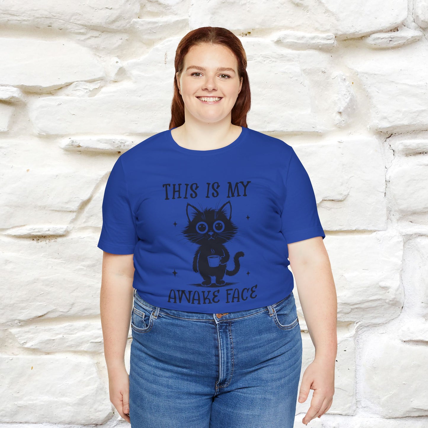 "This is My Awake Face" Cat T-Shirt | Funny Design | Nunu&Miao Studio - Nunu&Miao Studio