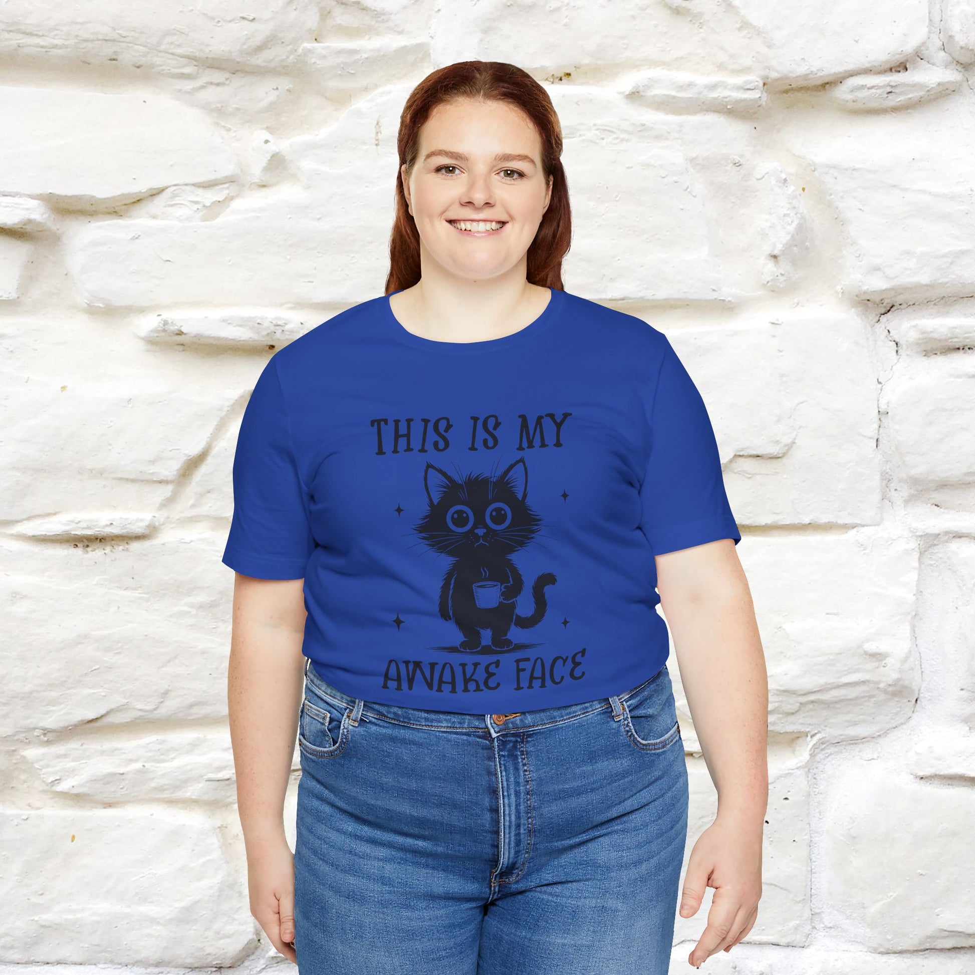 "This is My Awake Face" Cat T-Shirt | Funny Design | Nunu&Miao Studio - Nunu&Miao Studio
