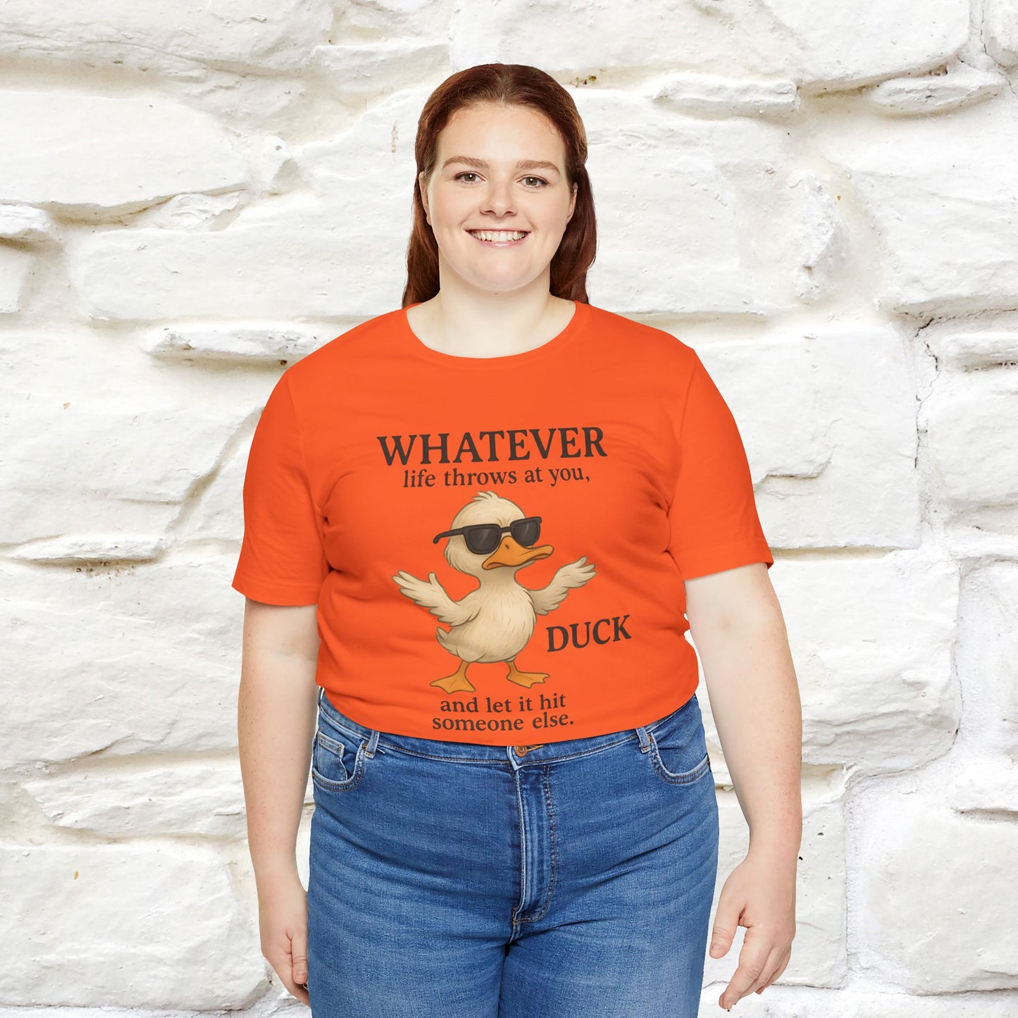 "Whatever Life Throws At You " Funny Duck T-shirt |Nunu&Miao Studio - Nunu&Miao Studio