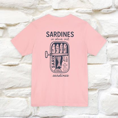 "Sardines In Olive Oil" Cute T-shirt | Front & Back Design|Nunu&Miao Studio
