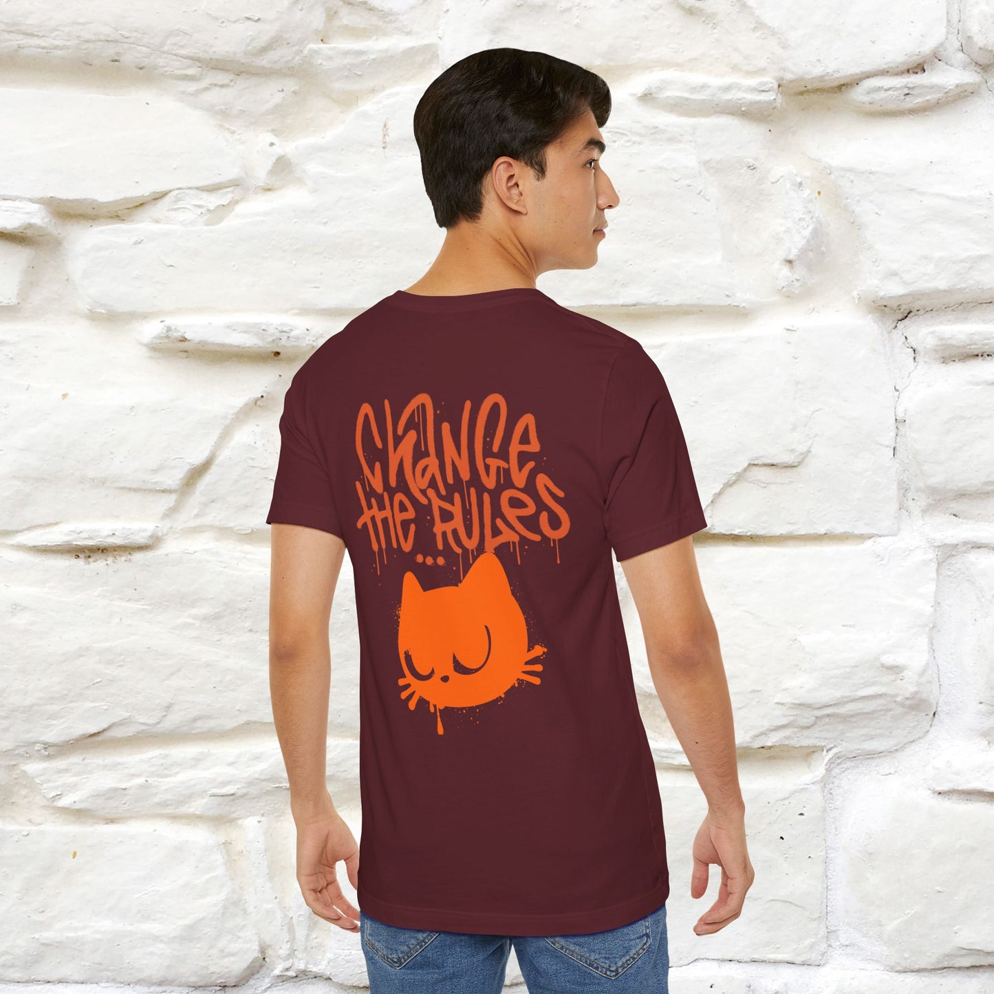 ''Change The Rules'' - Cat T-shirt -Nunu&Miao Studio - Nunu&Miao Studio