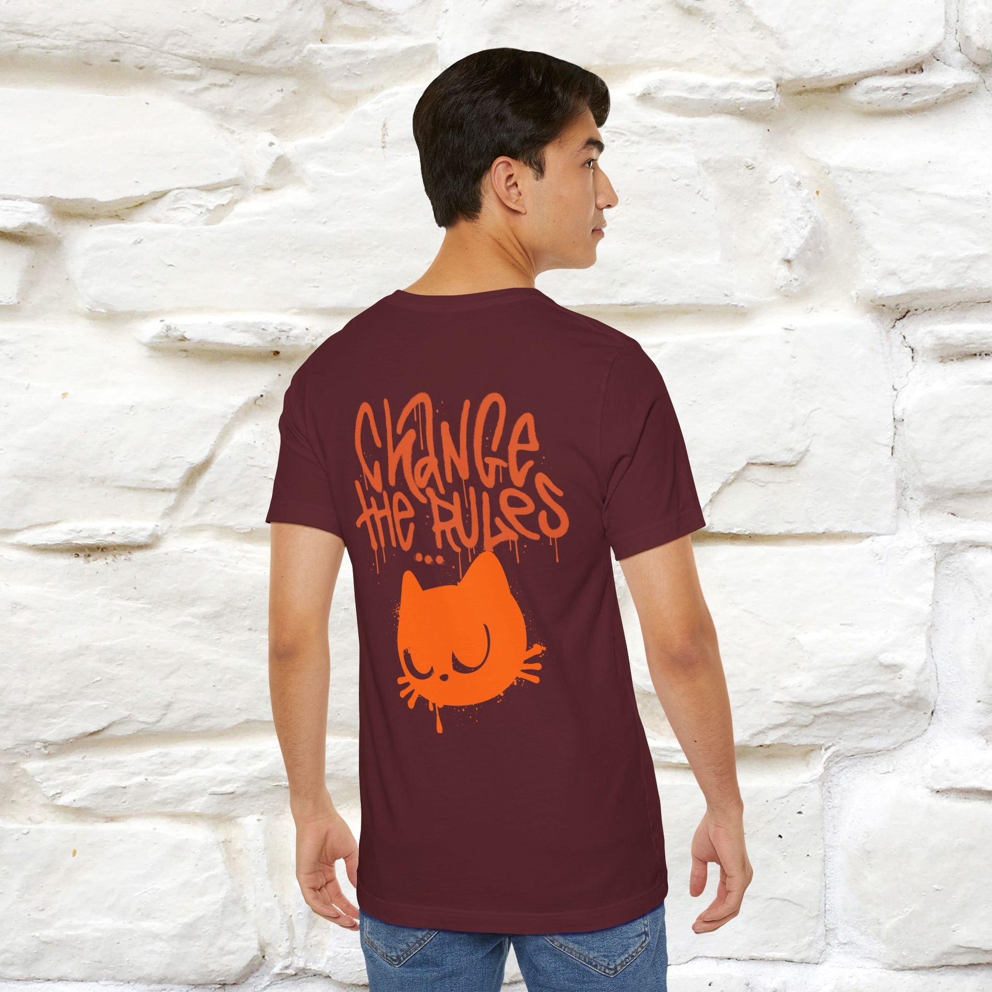 ''Change The Rules'' - Cat T-shirt -Nunu&Miao Studio - Nunu&Miao Studio