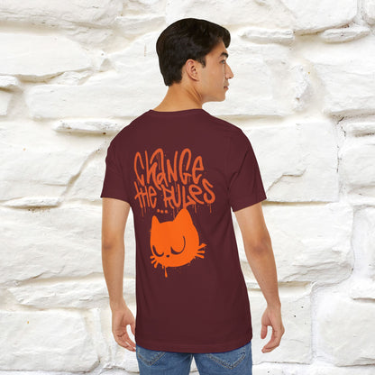 ''Change The Rules'' - Cat T-shirt -Nunu&Miao Studio - Nunu&Miao Studio