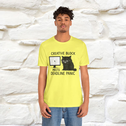 "Creative Block Meets Deadline..." |Cat T-Shirt | Nunu&Miao Studio - Nunu&Miao Studio