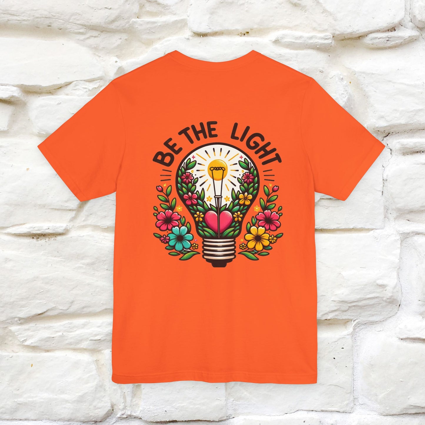 ''Be The Light" Cat T-Shirt| Front & Back Design | Nunu&Miao Studio - Nunu&Miao Studio