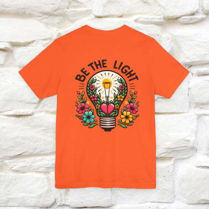 ''Be The Light" Cat T-Shirt| Front & Back Design | Nunu&Miao Studio - Nunu&Miao Studio