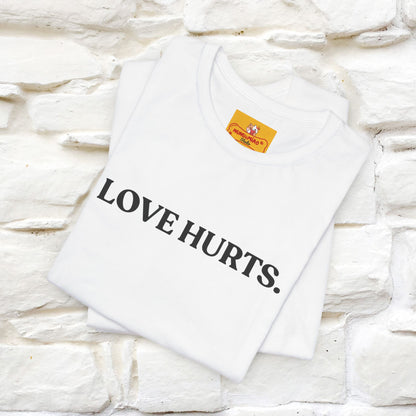 “Love Hurts"  Funny Cat T-Shirt | Front & Back Design | Nunu&Miao Studio