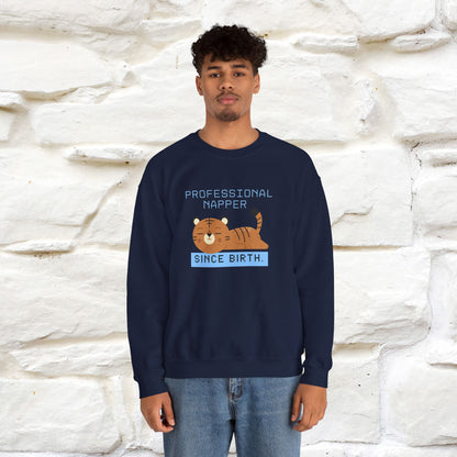 ''Professional Napper Since Birth'' |Cat Sweatshirt | Nunu&Miao Studio