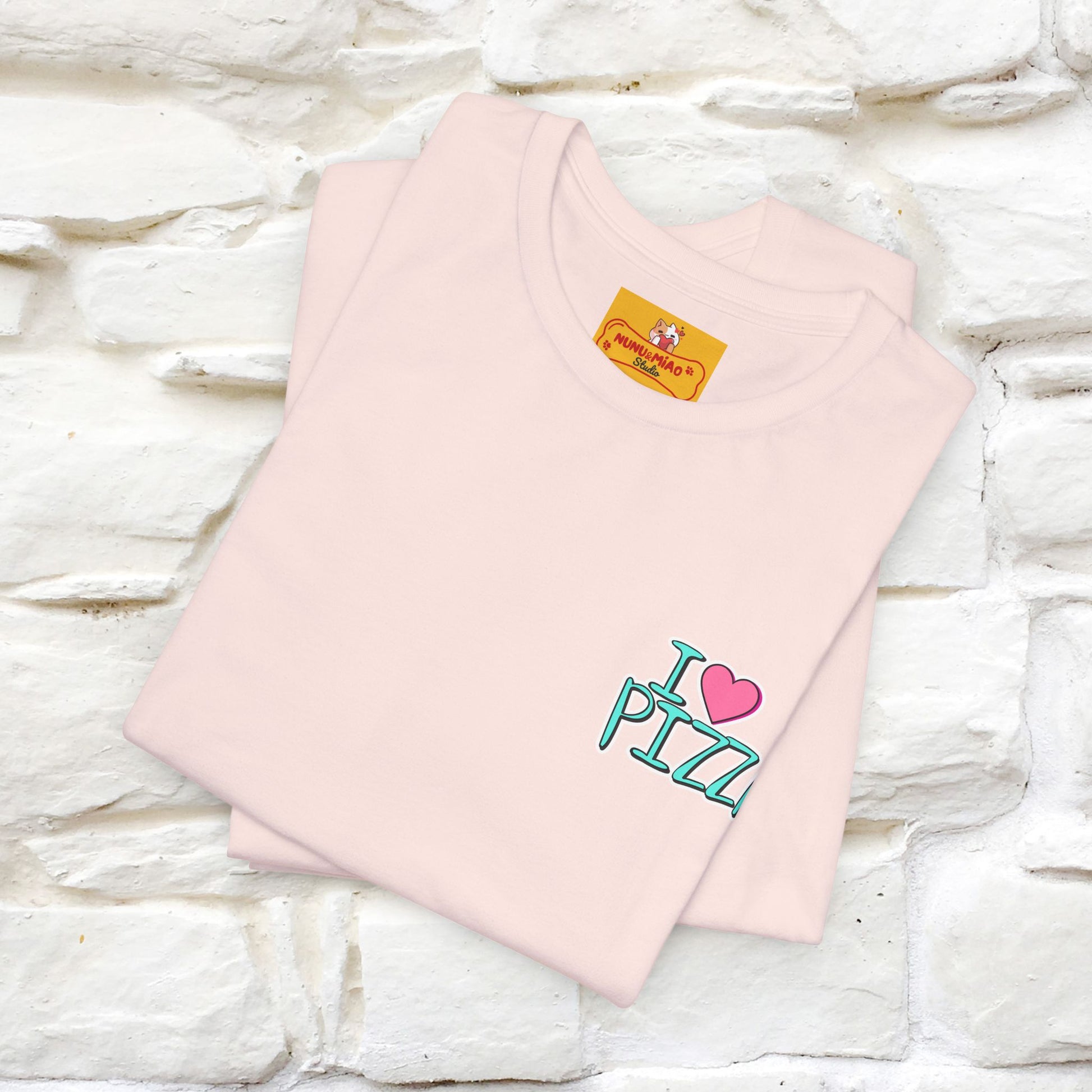 "I Love Pizza"| Cat T-shirt | Nunu&Miao Studio - Nunu&Miao Studio