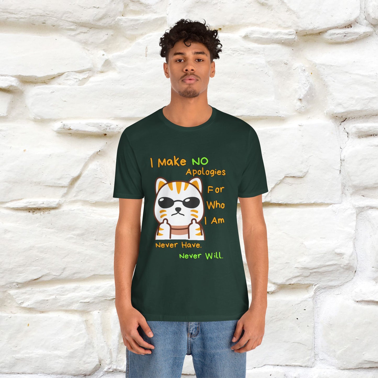 "I Make No Apologies... " |Cat T-Shirt | Nunu&Miao Studio - Nunu&Miao Studio
