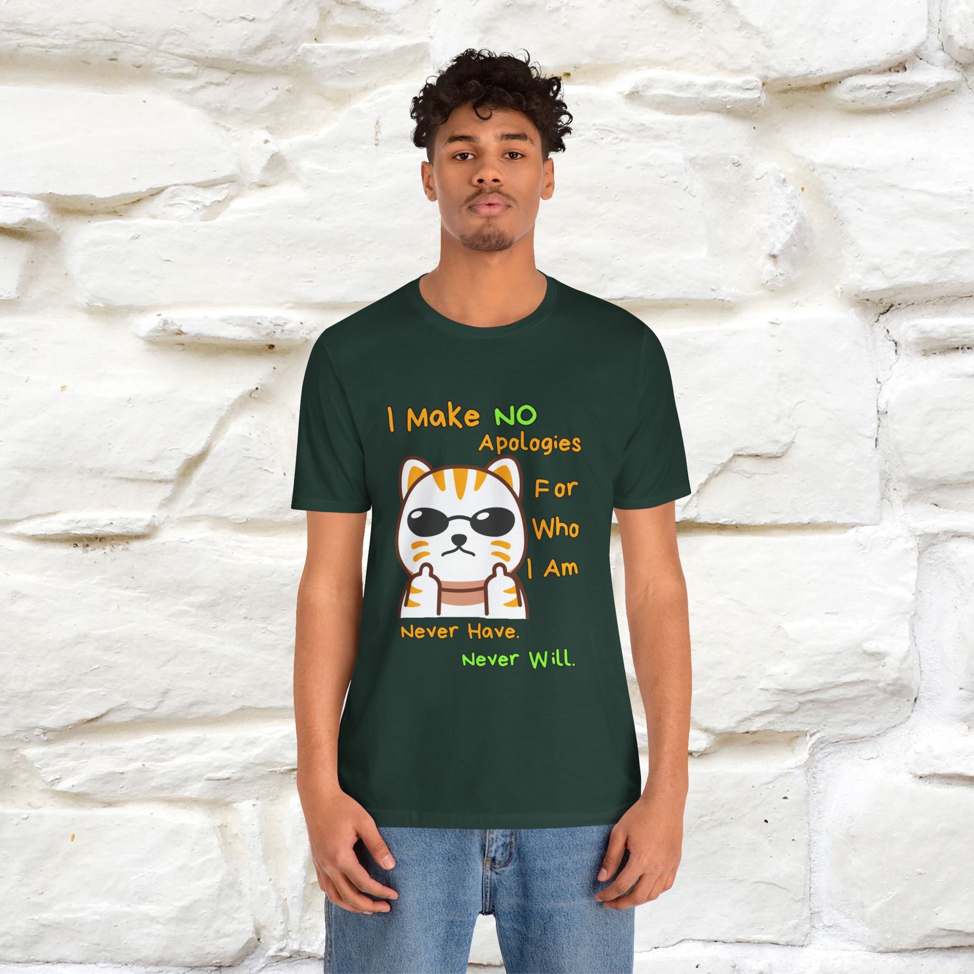 "I Make No Apologies... " |Cat T-Shirt | Nunu&Miao Studio - Nunu&Miao Studio