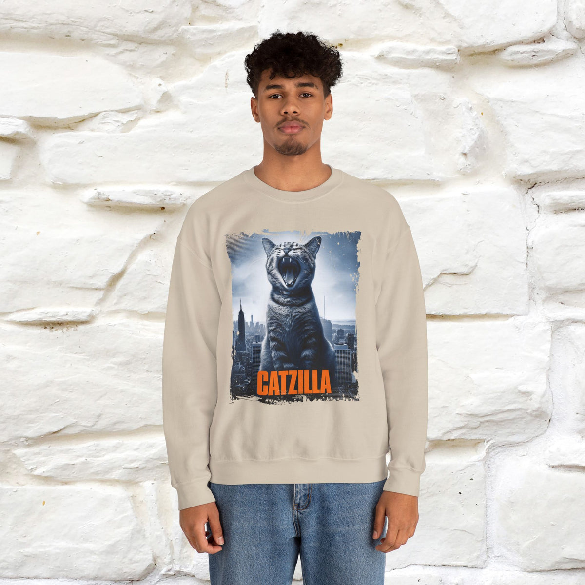 "Catzilla'' |Cat Sweatshirt | Nunu&Miao Studio