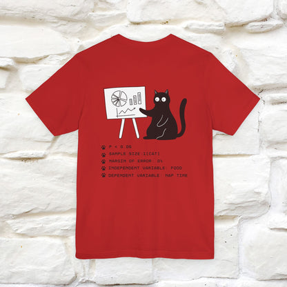 “Trust me, I’m statistically significant.”|  Cat T-Shirt | Front & Back Design | Nunu&Miao Studio
