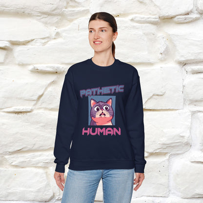 ''Pathetic Human'' |Cat Sweatshirt | Nunu&Miao Studio