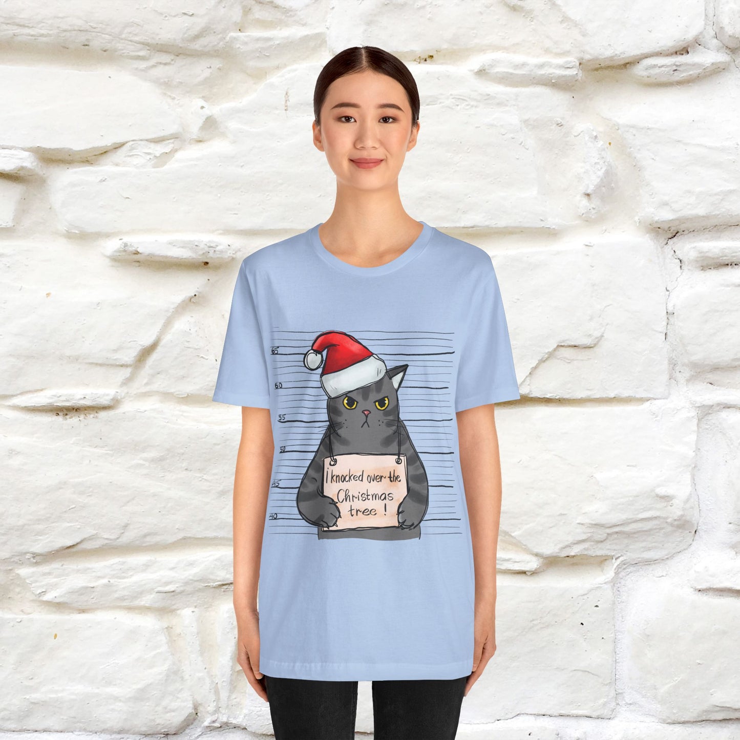 "I Knocked Over The Christmas Tree " |Funny Cat T-Shirt | Nunu&Miao Studio