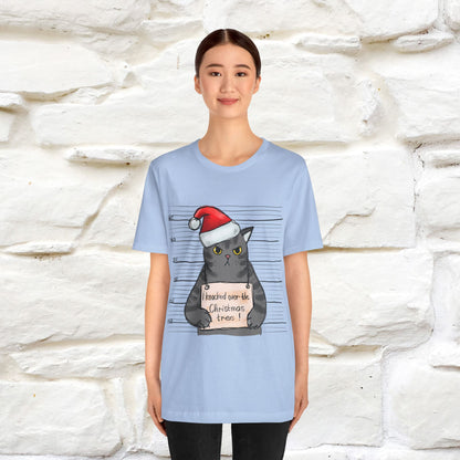 "I Knocked Over The Christmas Tree " |Funny Cat T-Shirt | Nunu&Miao Studio