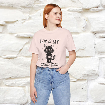 "This is My Awake Face" Cat T-Shirt | Funny Design | Nunu&Miao Studio - Nunu&Miao Studio