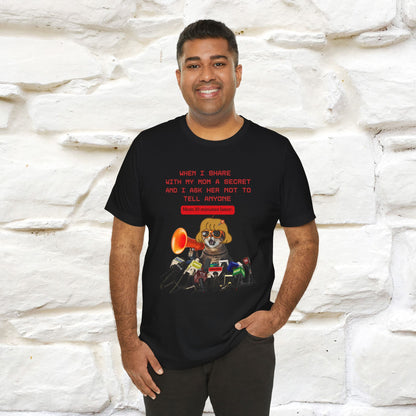 "When I Share  With My Mom a Secret" Cat T-Shirt | Nunu&Miao Studio
