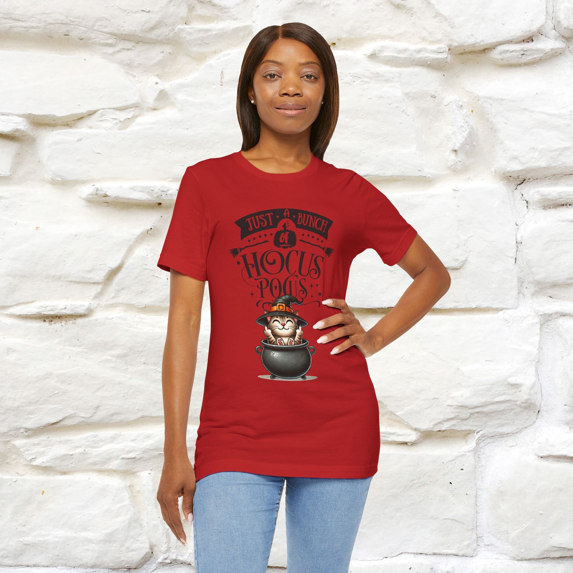 "Just A Bunch Of Hocus Pocus" Cat  T-shirt |Nunu&Miao Studio - Nunu&Miao Studio