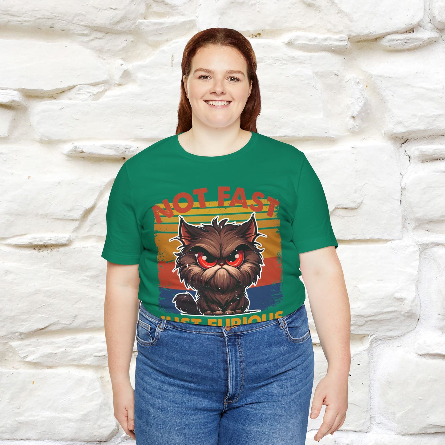 Not Fast, Just Furious |  Sarcastic Cat T-Shirt | Nunu&Miao Studio - Nunu&Miao Studio