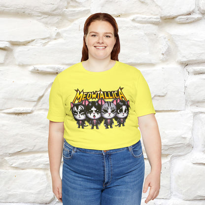 Meowtallica T-Shirt | Rock-Inspired Cat Tee| Nunu&Miao Studio - Nunu&Miao Studio