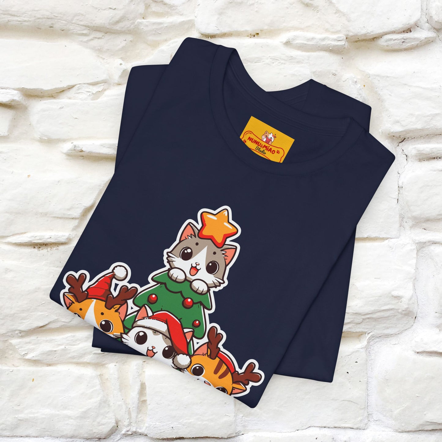 “Meowy Christmas” | Cat T-Shirt | Nunu&Miao Studio