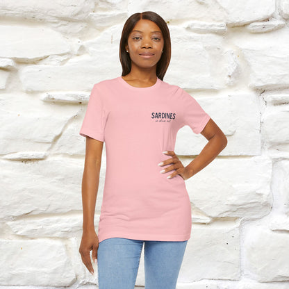 "Sardines In Olive Oil" Cute T-shirt | Front & Back Design|Nunu&Miao Studio - Nunu&Miao Studio