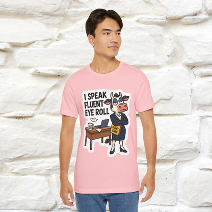 ''I Speak Fluent Eye Roll ''|  Sarcastic Cat T-Shirt | Nunu&Miao Studio