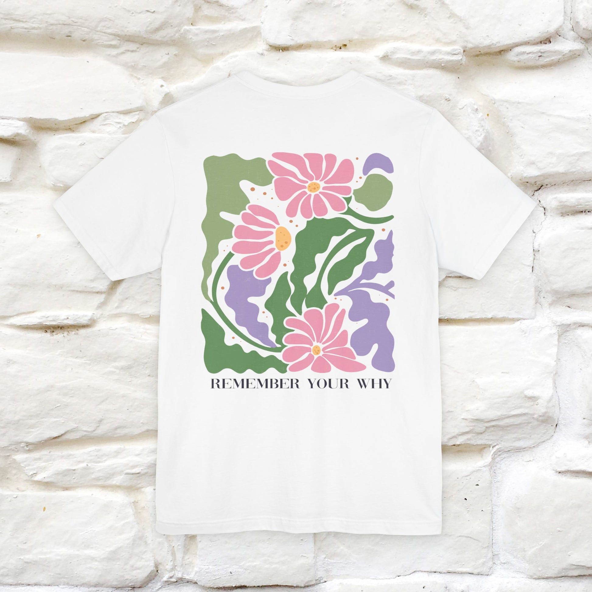 "Remember Your Why'' Cat T-Shirt Front and Back Design | Nunu&Miao Studio - Nunu&Miao Studio