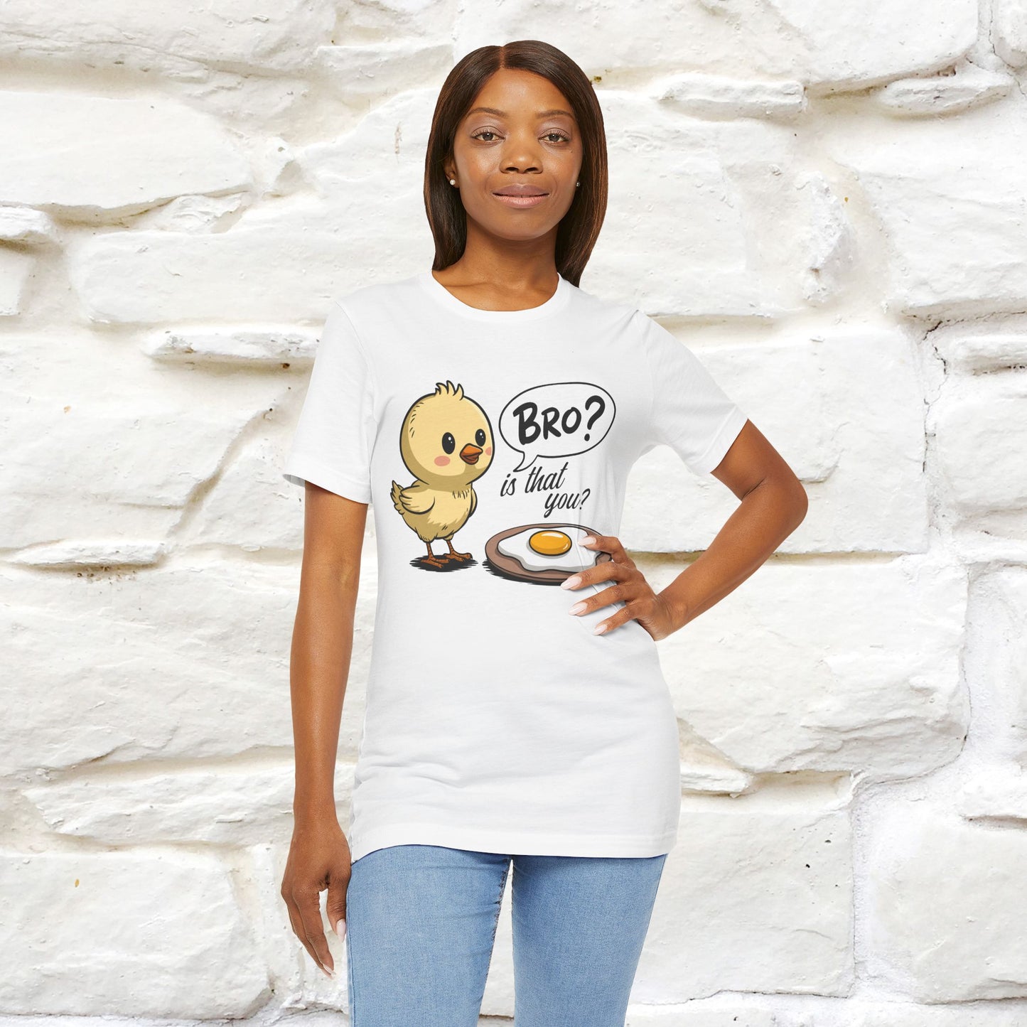 "Bro Is That You?" Funny Chicken T-shirt |Nunu&Miao Studio - Nunu&Miao Studio