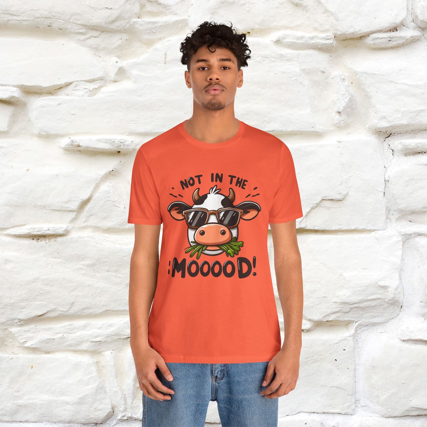 Not In The Moood – Funny Cow Pun T-Shirt | Nunu & Miao Studio - Nunu&Miao Studio