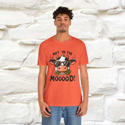Not In The Moood – Funny Cow Pun T-Shirt | Nunu & Miao Studio - Nunu&Miao Studio