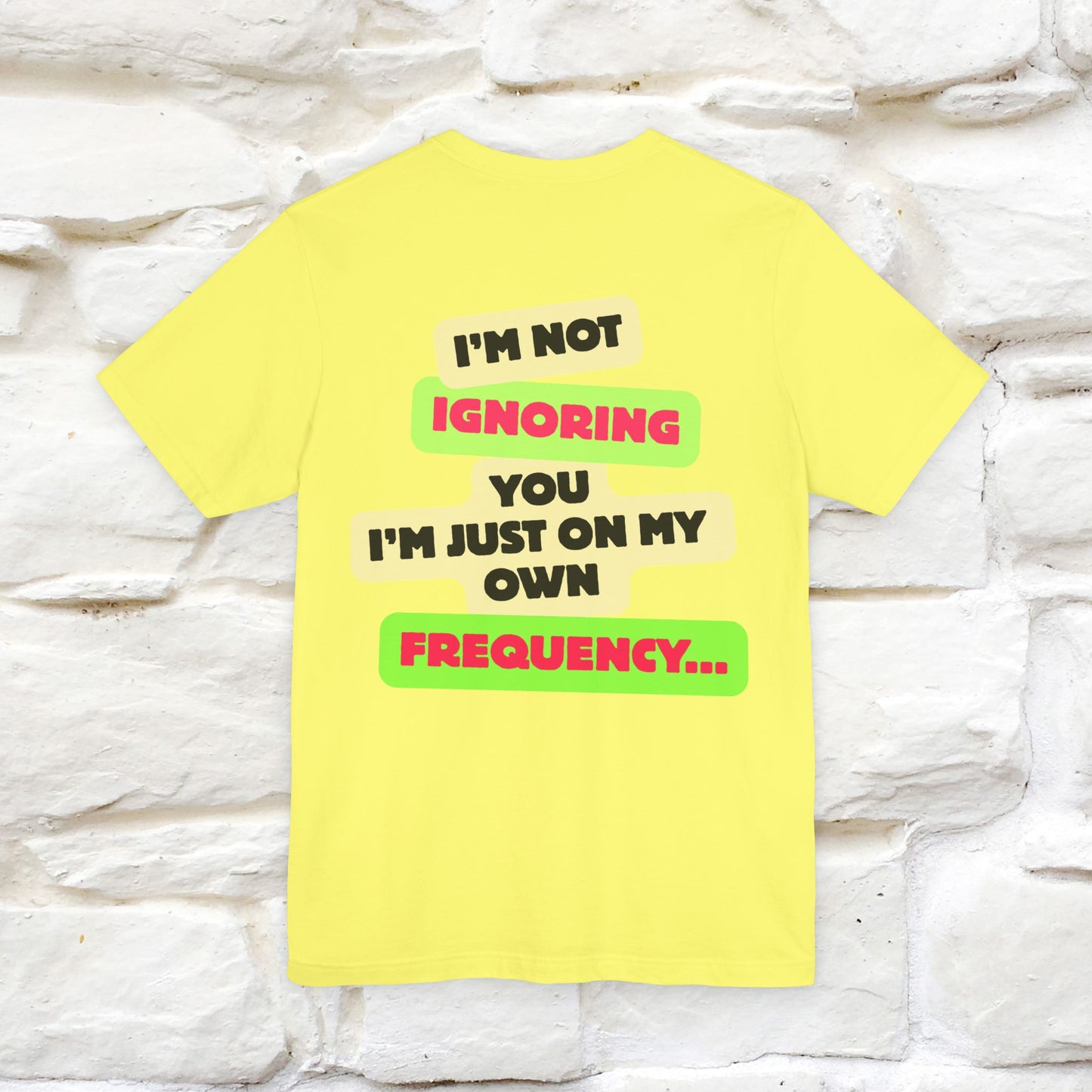 "I'm Not Ignoring You. I'm Just  .. " Cat T-Shirt | Front & Back Design | Nunu&Miao Studio - Nunu&Miao Studio