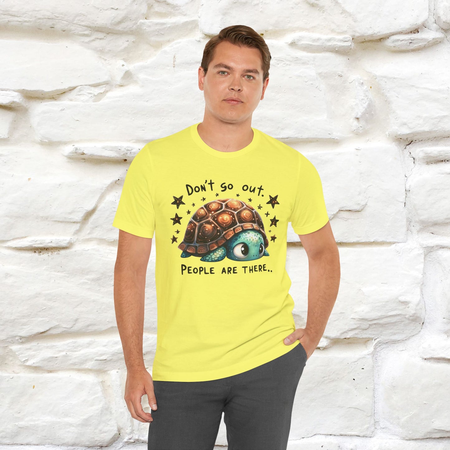 "Don't Go Out ..People Are There." |Funny T-Shirt | Nunu&Miao Studio - Nunu&Miao Studio
