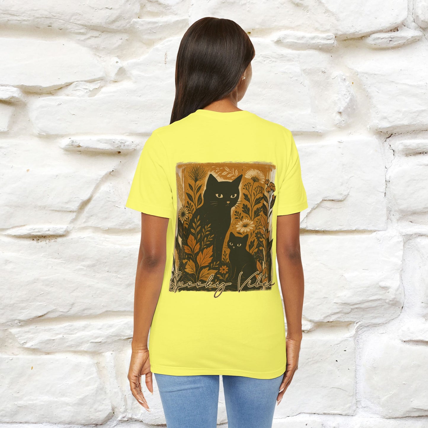"Spooky Vibes" Cat T-shirt |Nunu&Miao Studio - Nunu&Miao Studio