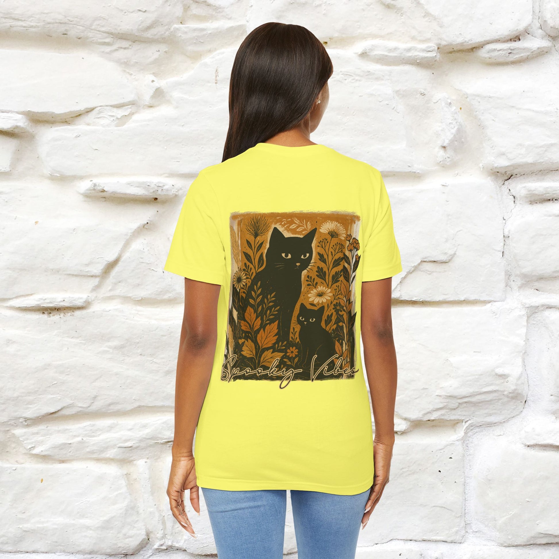 "Spooky Vibes" Cat T-shirt |Nunu&Miao Studio - Nunu&Miao Studio