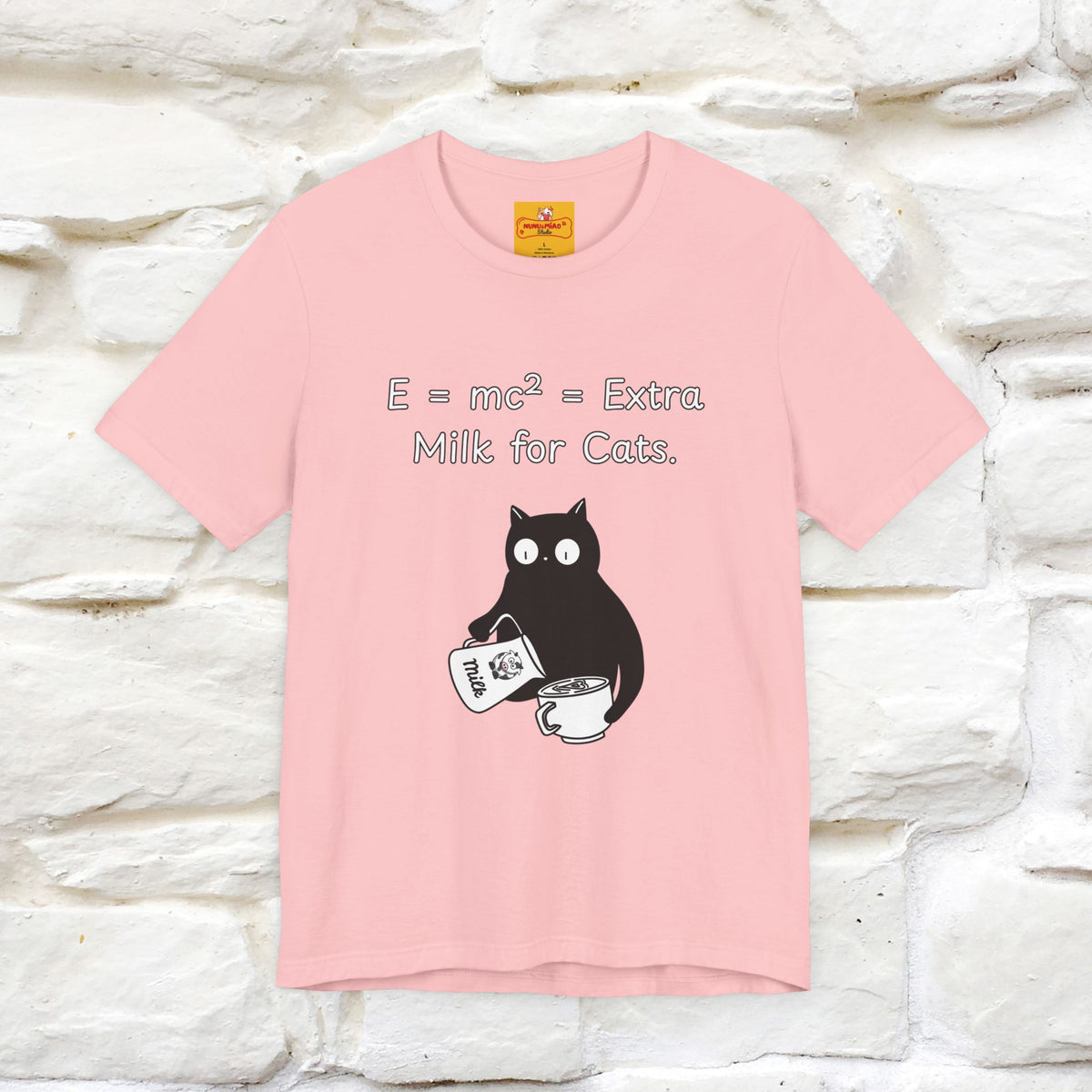 ''E = mc² = Extra Milk for Cats.''| Funny T-Shirt | Nunu&Miao Studio